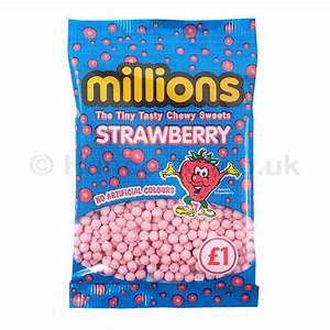 Millions £1.00 Bags Strawberry 1x12
