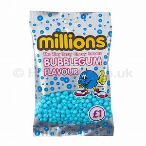 Millions £1.00 Bags Sour Bubble gum  1x12